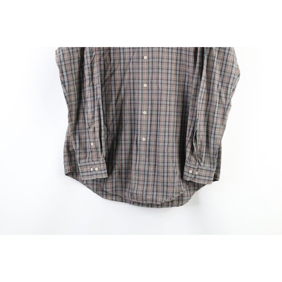 Vintage Ralph Lauren Mens Medium Faded Collared Long Sleeve Button Shirt Plaid - Picture 3 of 6